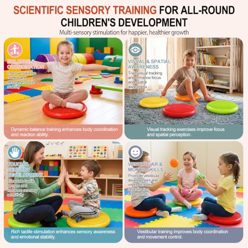 Image of Amylove Wiggle Seat Inflated Wobble Cushion for Sensory Kid