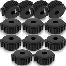 Zhengmy 12 Pcs Plastic Cymbal Nuts for Percussion Drum Kit, 8 mm Cymbal Mate rapid Release Topper for Percussion Replacement Parts Accessories
