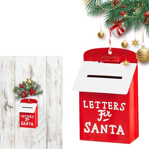 bellv Ornamento para árbol de Navidad de hierro - Adornos para árbol de Navidad de metal retro, adornos decorativos para colgar para regalos de fiestas, adornos de metal para árboles de Navidad