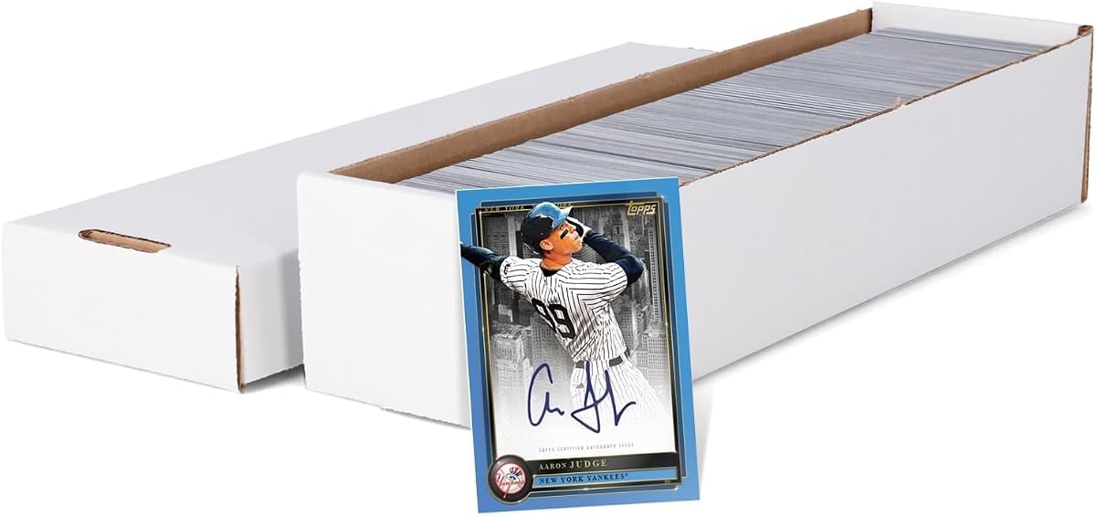 BCW 800 Count Trading Card Storage Box with Removable Lid | Durable 2-Piece Cardboard Card Organizer for Sports, MTG & Pokémon | Holds 700–1,140 Cards | 1 Pack