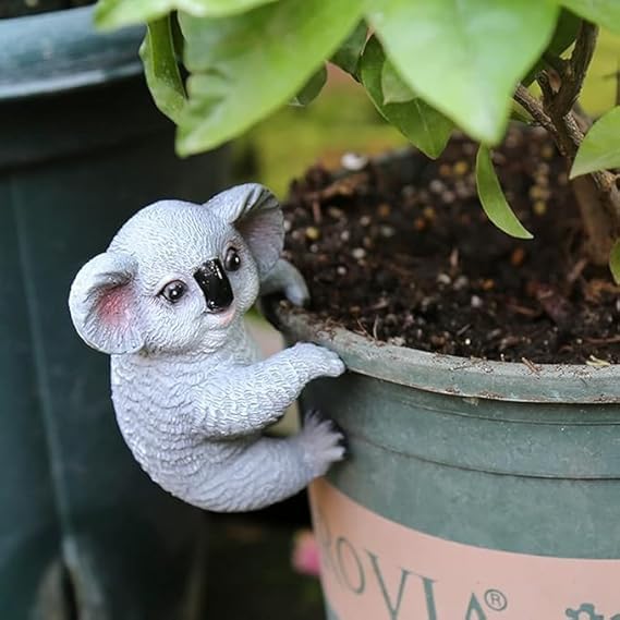 Image of The Decorshed Hanging Animal Hooks for Planter Pot Home Decor Garden Decor (Koala)
