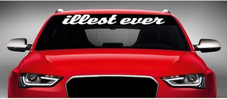 Amazon 40 X 4 Illest Ever Jdm車フロントガラス用ステッカートラックウィンドウビニールデカール グレイ Illesteverbdarkgray ステッカー デカール 車 バイク Amazon 40 X 4 Illest Ever Jdm車フロントガラス用ステッカートラックウィンドウビニールデカール グレイ Illesteverbdarkgray ステッカー デカール 車 バイク