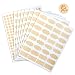 8 Sheet Essential Oil Bottle Stickers Labels,Waterproof Shape Stickers for Food Jars,Fancy Kraft Paper(445 Pcs) plus 2 Gel Pens