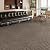 Peel and Stick Carpet Roll - 15.7"x118" Thick Self Adhesive Silent Carpet Floor Tiles for Indoor Anti-Slip Flooring, Bedroom, Kitchen, Stairs, Living Room, Office Cat Scratch Protector (Brown Stripe)