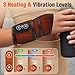 Handmassagegerät Heizkissen - Rotlicht Kabelloses Hand Massagegerät mit 3 Heizstufen & 3 Vibration,Hand Massager mit 3000mAh Akku, Elektrische Handmassagegeräte Geschenk für Vater Mutter - Schwarz