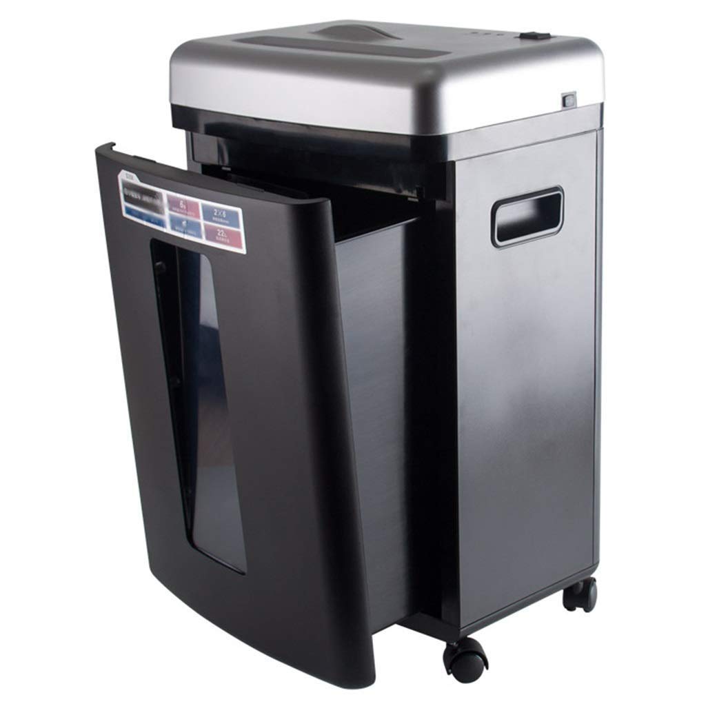 Trituradora de Papel microcortada de 6 Hojas, P-5 de Alta Seguridad para Uso doméstico y de Oficina, tritura Tarjetas de crédito, Grapas, Clips, Negra