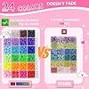 LIS HEGENSA Pony Beads Bulk,Kandi Beads for Necklace Jewelry Making Hair Braiding,Bracelets Making Kits,Hair Bead,Bracelet Plastic Bead for Crafts Braids Girls(24 Color,1000PCS) #5