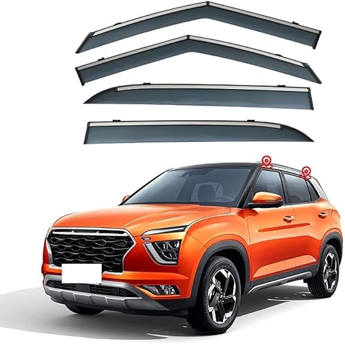 PANXUC Car Wind Deflectors for Hyundai IX25 MK2 SU2 2020, Side Window Wind Rain Deflector Window Visor Sun Rain Guard Smoke Guards