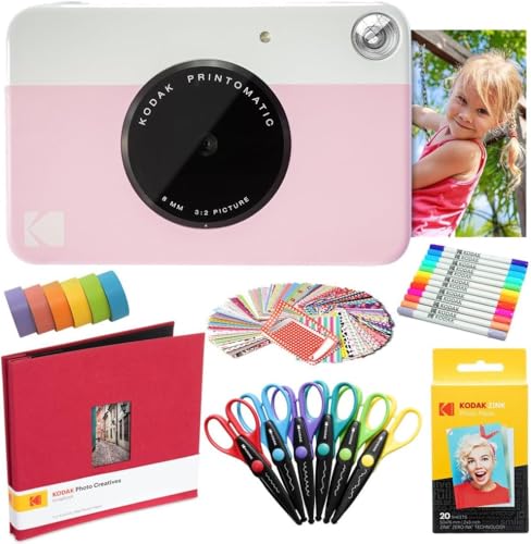 Kodak Printomatic Instant Camera Art Bundle