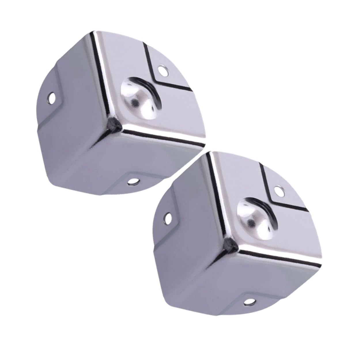 DOITOOL 4Pcs Stainless Steel Corner Protector for Aluminum Box Desk and Furniture Edge Guard Durable Wrap Corner Shield for Jewelry Case Worktops and Household Items