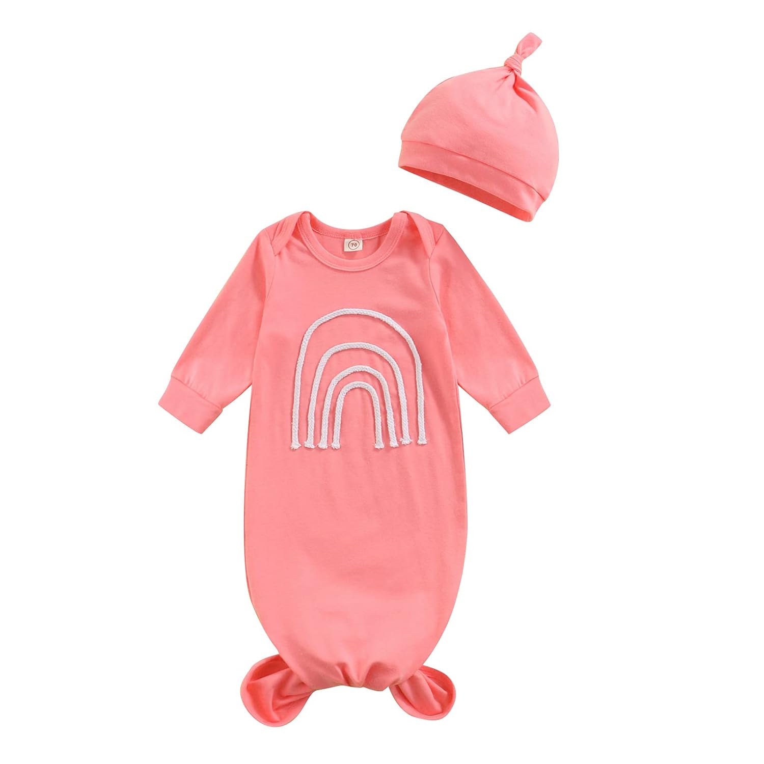 Buy Newborn Unisex Baby Sleeper Gowns, Long Sleeve Sleeping Bags With