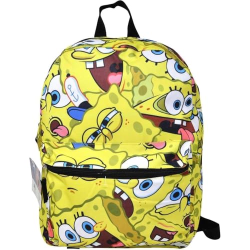 Image of Fast Forward SpongeBob Square Pants All Over Print 16" Backpack