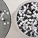 GOGOSO Ball Pit Balls,Plastics Balls for Ball Pit, Stars Hearts Shape for PastelBall for Toddlers Kids, Black+Gray+Pearl White,100pcs