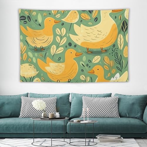 Tapisserie murale canard déco esthétique grand format pour chambre et salon