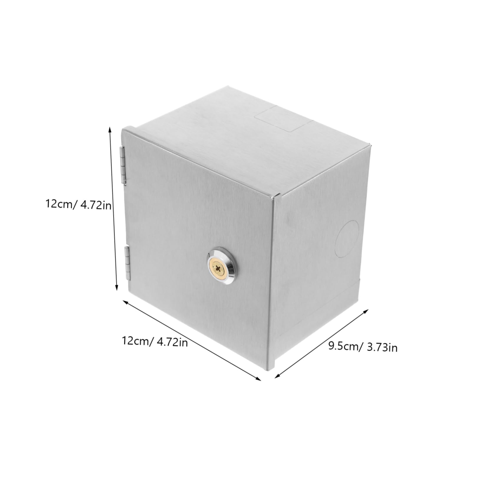 Caja Eléctrica para Exteriores Caja Metálica para Pared de Seguridad con Cerradura para Proyectos Electrónicos y Protección de Enchufes Entornos al Aire