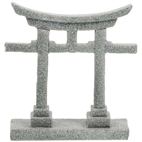 GANAZONO Japanese Torii Gate Aquarium Decor Miniature Torii Ornaments for Fish Tank Micro Landscape Prop 2.75In Table Decoration