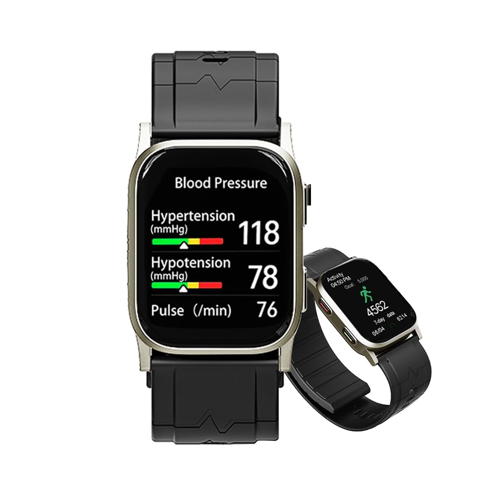 Jakoblife AI Gold-Tone Metal BP Smartwatch