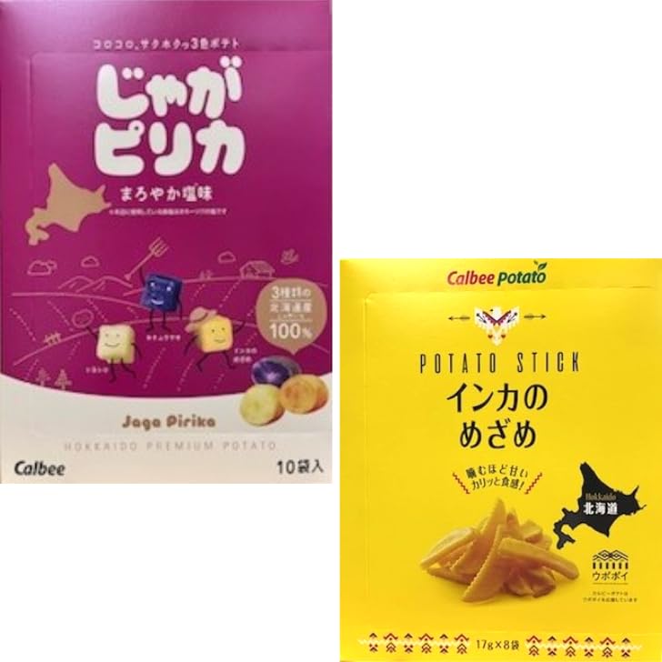 Amazon.co.jp: カルビー【じゃがピリカ 10袋入】【黄金ポテト インカの 