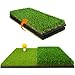 Portable & Foldable Golf Practice Mat – Dual-Turf Golf Hitting Mat for Indoor & Outdoor Swing and Chipping – Fairway & Rough Turf Golf Training Mat for Backyard and Home