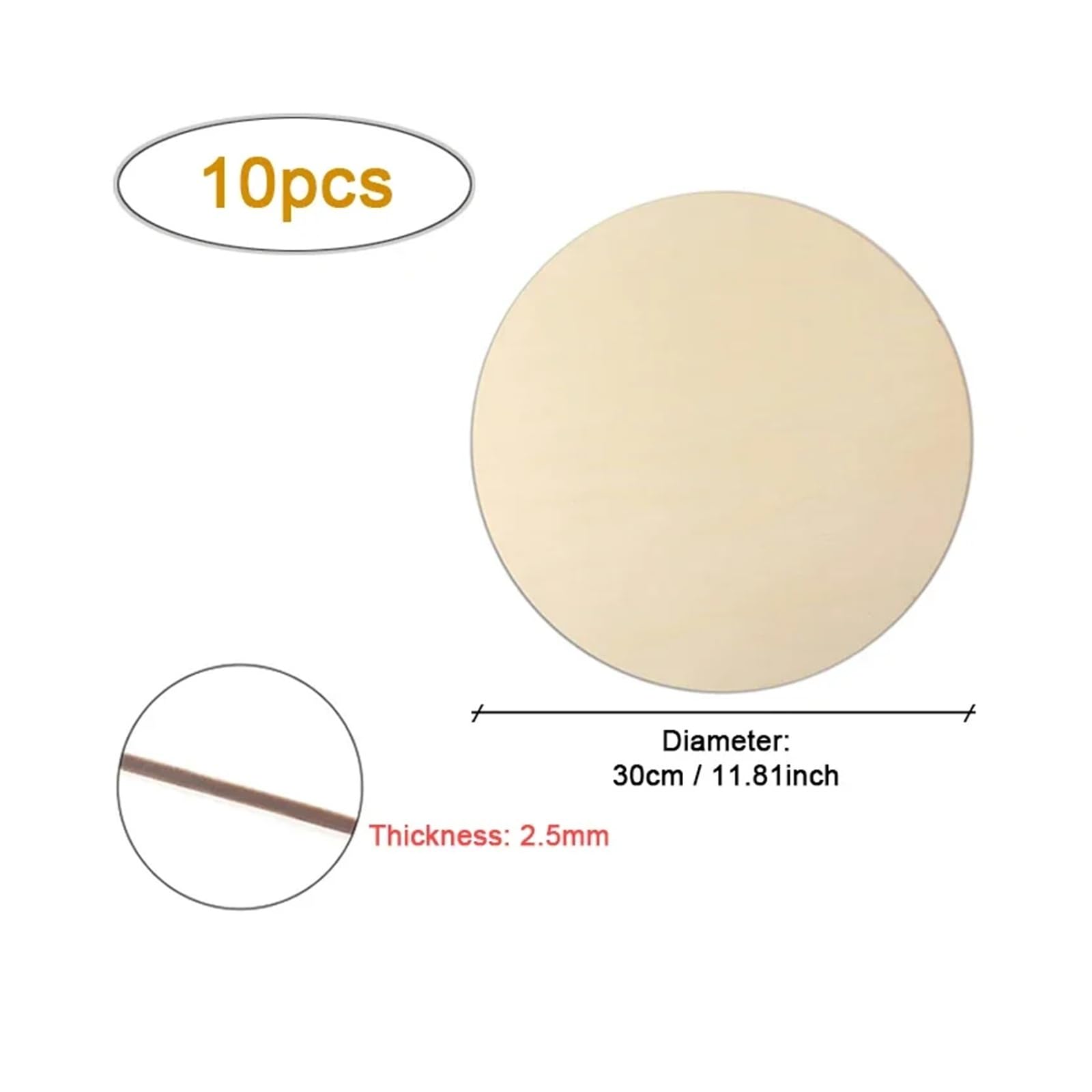 Rzeźba w drewnie, 15-30 cm, naturalne, niedokończone drewno, okrągłe plasterki, puste drewniane rundy do majsterkowania, sztuki, dekoracji wnętrz, palenia, rzeźbienia i malowania drewnianych patyczków