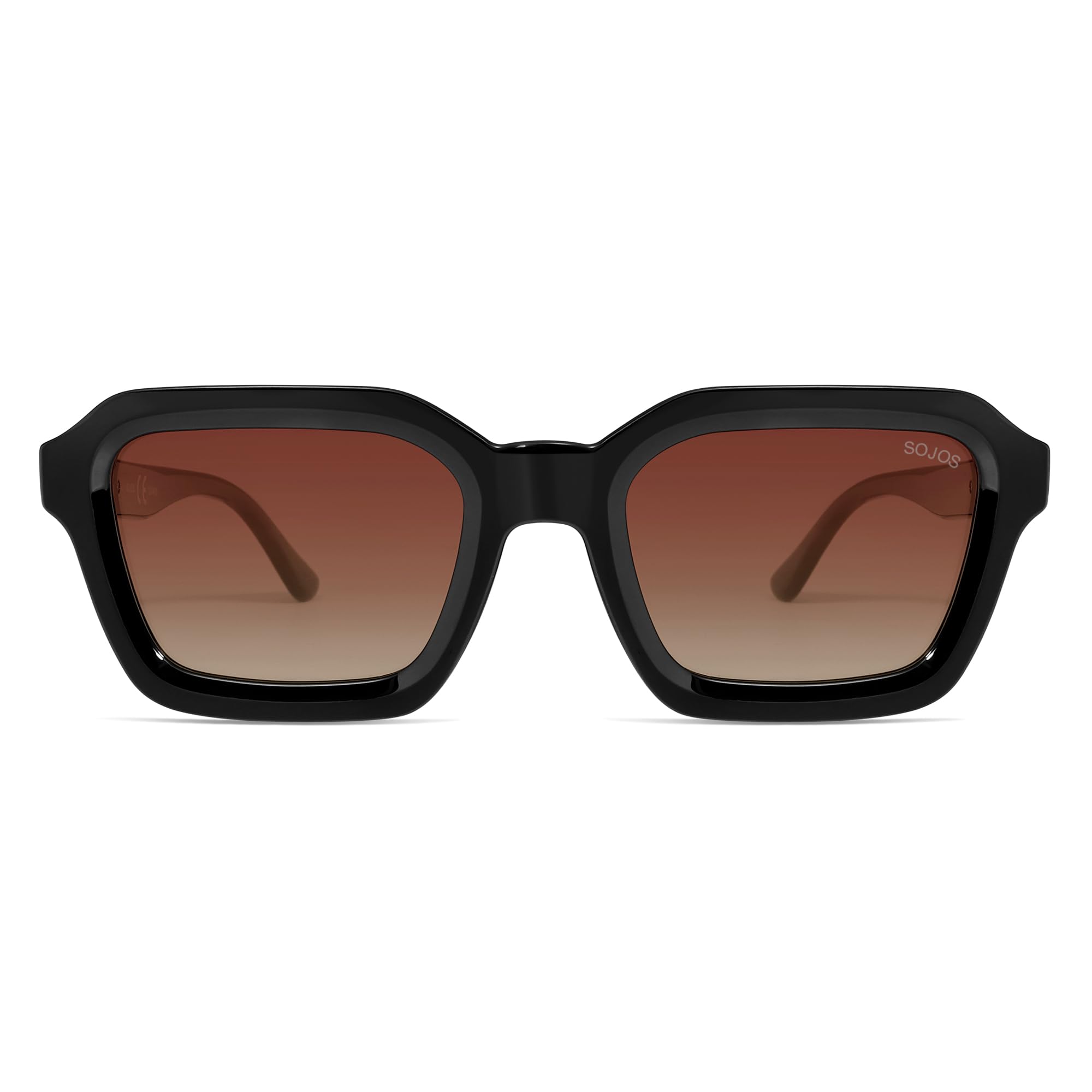 SOJOS Retro Polarized Square Sunglasses Womens Mens Vintage 70s 80s 90s Hexagon Shades SJ2377