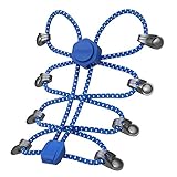 Cordones Zapatillas Elasticos para Niños y Adultos - Nuestros cordones de zapatos sin corbata tienen un diámetro de 2.6 mm y una longitud de 59 pulgadas / 150 cm, más largos que los cordones normales del mercado, aptos para niños y adultos, adecuados para zapatos como zapatillas, botas, zapatos para correr, zapatos planos y zapatos casuales.