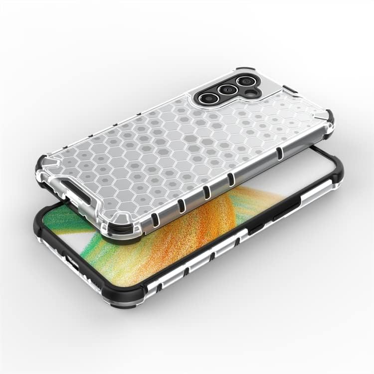 Image of Lustree TPU Honey Comb Armor Shock Proof Back Cover for for Samsung Galaxy A34 5g (Transparent)