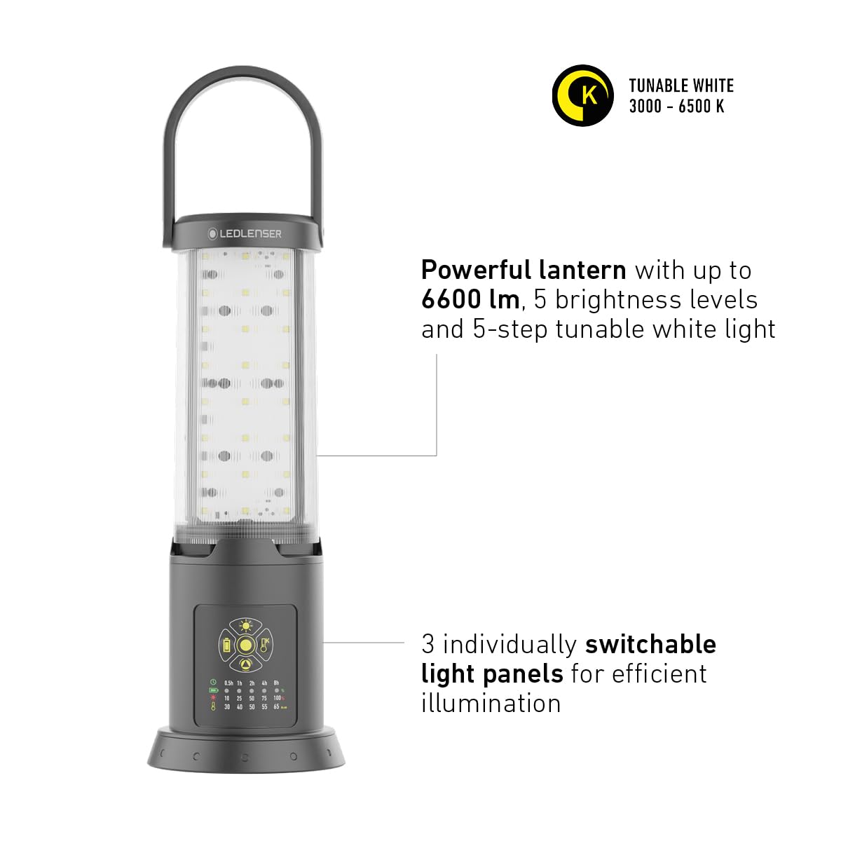 Ledlenser AL10R Latarnia robocza z możliwością ładowania, super jasna 6300LM przenośna i wtykowa lampa, montowalna, zewnętrzna wodoodporna IP67, bateria do 9,5H, lampa LED do warsztatu, garażu
