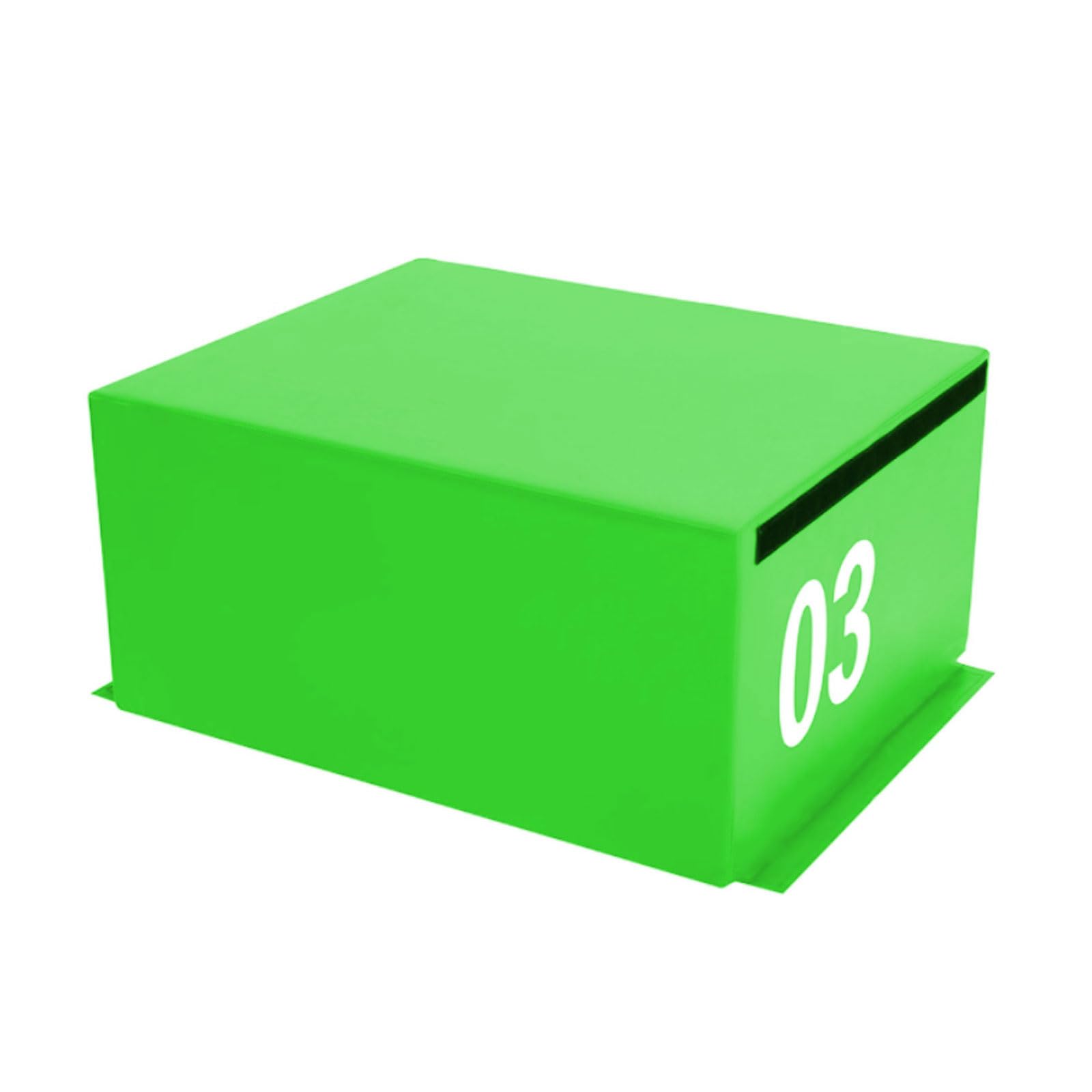 Yinian Scatola di Salto 4 in 1 Scatola Pliometrica per Allenamento Scatola Step up Morbida Antiscivolo Non Shock Plyo Box per Squat, Stacco da Terra, Salto, velocità, G(Color:Green 90x55x40cm)