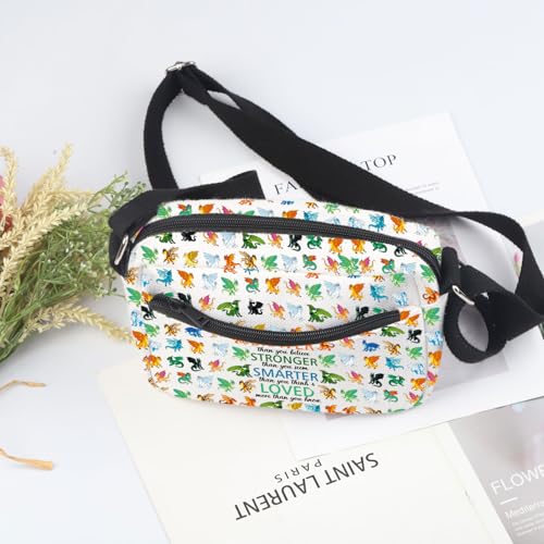 JYTAPP Dragon Novel Crossbody Bag Novel Dragon Gift You Are Braver Stronger Than You Think Bookish Gift4