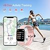 Smart Watch for Android Phones Compatible with iPhone Samsung, 1.69" Full Touch Screen Smartwatch with Heart Rate Monitor, Sleep Tracker, Message Call Reminder, Stopwatch, Fitness Tracker for Women