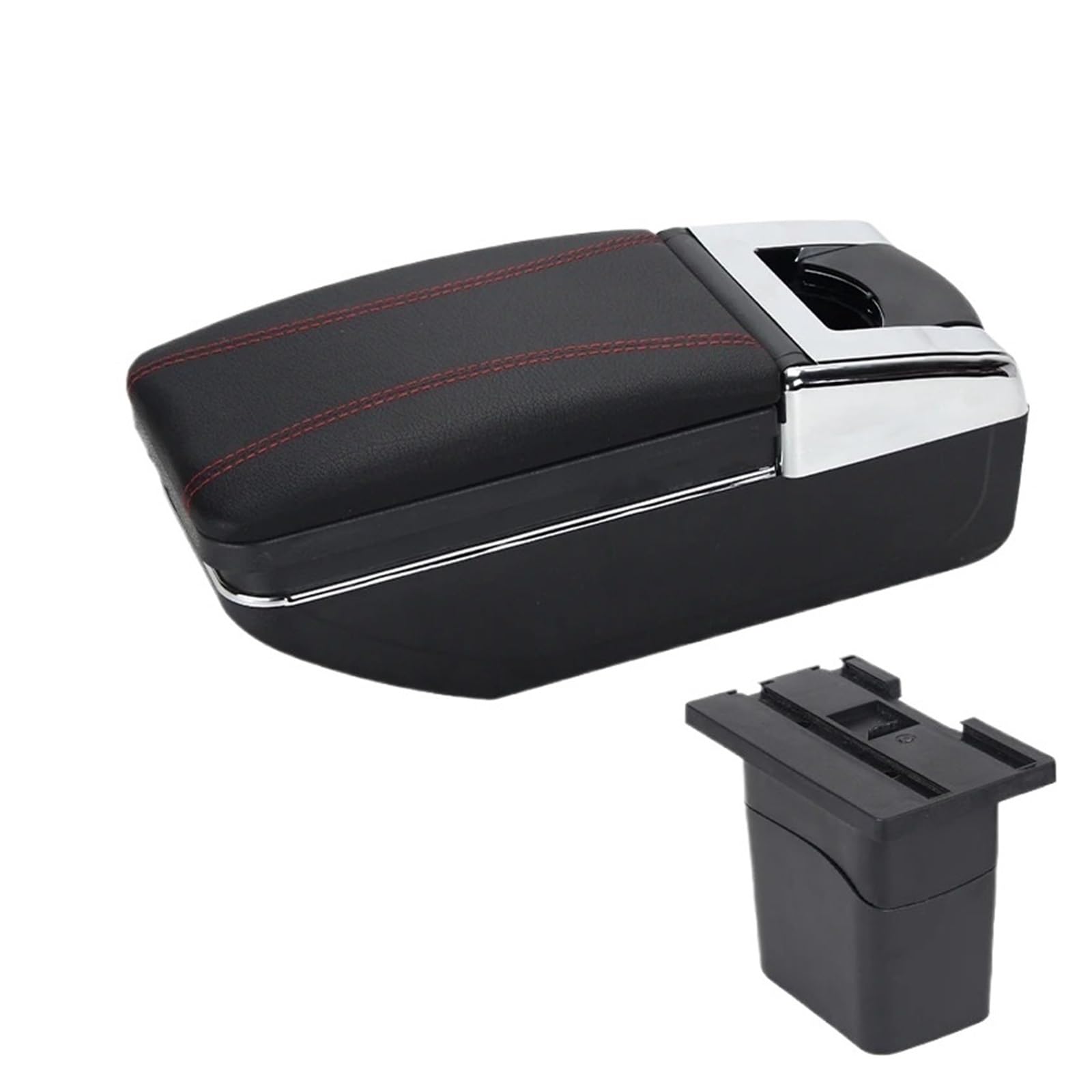 Ggwqoops Car Armrests For Chevrolet For CRUZE 2009-2015 Armrest For Holden Cruze Box Arm Centre Console Storage Interior Armrest Box(A1 red line NO USB)