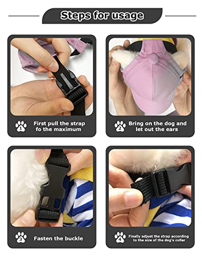 Dog Hat For Small Dogs And Medium Large Dogs Girl Boy Hats For Dogs Adjustable Dog Bucket Hat Puppy Sun Hat Spring Summer Pet Baseball Cap Doggy Visor (Black, Small(3-15Lbs)) #TOP4