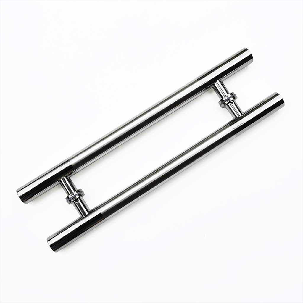 UGZPWQLNX Stainless Steel Round Tube Glass Door Handle, Polished Brushed Stainless Steel Round Tube Back to Door Handles, Multiple Sizes(800X500Mm)