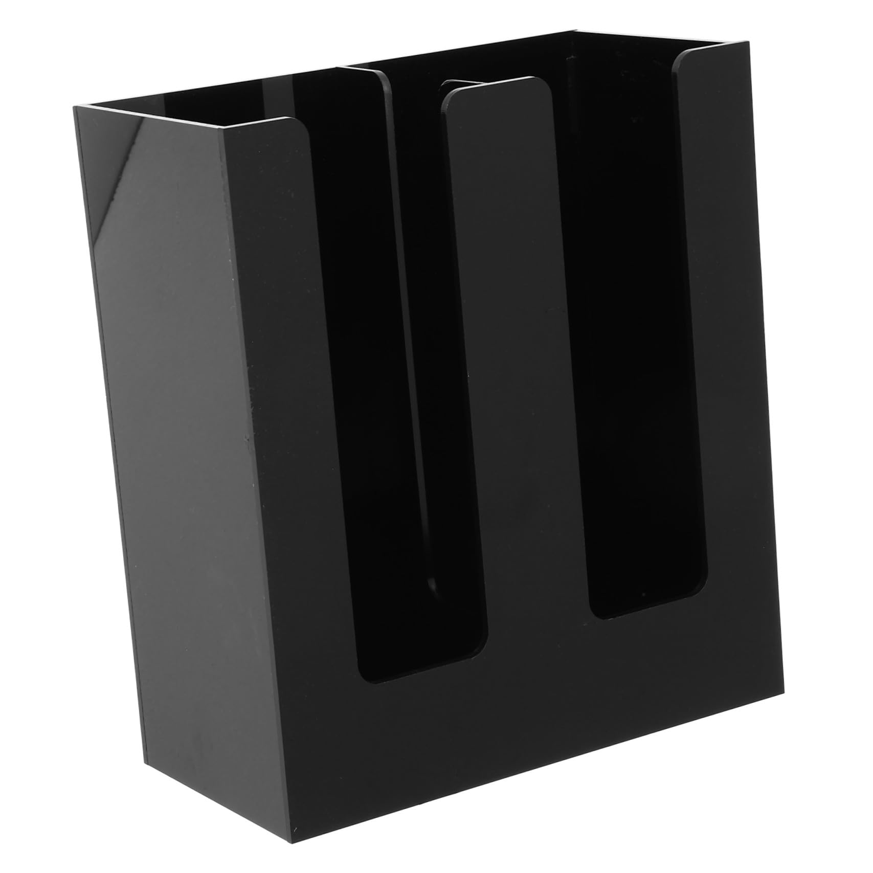 Distributeur gobelets papier acrylique noir organisateur mural compact maison design
