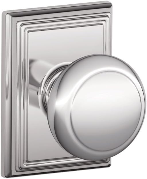 F10 AND 625 ADD F10AND625ADD Addison Collection Andover Passage Knob, Bright Chrome
