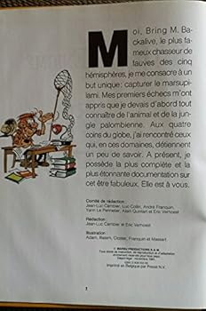 Paperback ENCYCLOPEDIE DU MARSUPILAMI DE FRANQUIN : LA GRANDE ENIGME (French Edition) [French] Book