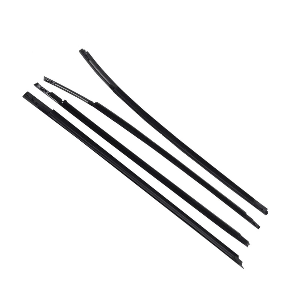 Sealing Strip 4Pcs Car Window Weatherstrip Black for Hyundai for Ix35 2010-2017 82210-2S000 82220-2S000 83210-2S000 83220-2S000