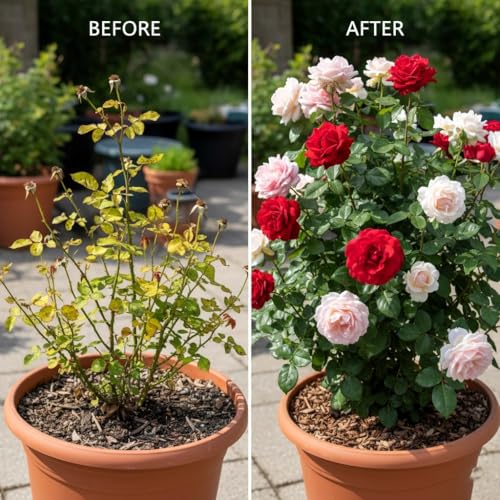 Image of All-Purpose Rose Flower Plant Food| Complete Nutrients, Disease Defense, and Bloom Booster for Vibrant Roses, Triple Flowers (1 KG)