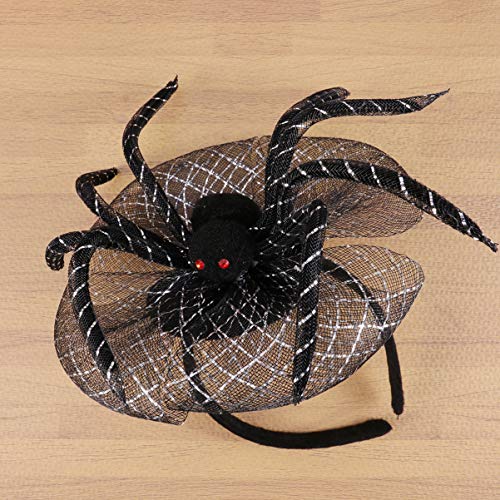 BESPORTBLE Aranha Halloween Headband Cabelo Hoop Com Véu Gothic Punk Hairband Headpiece Day of The D