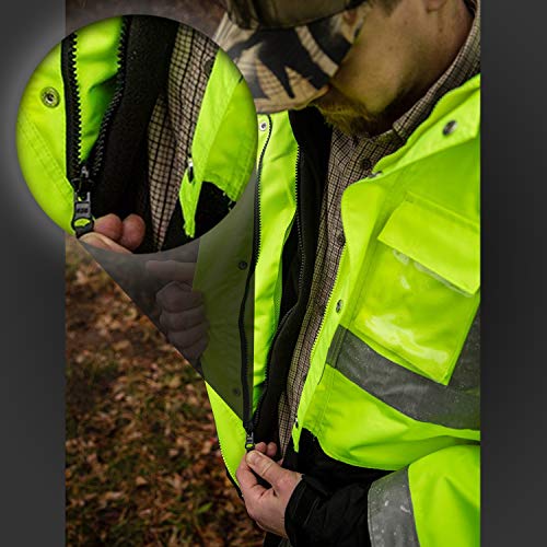 Tingley V26022.3X Workreation High Visibility, Reversible Insulated Vest, 3X, Fluorescent Yellow-Green/Black2
