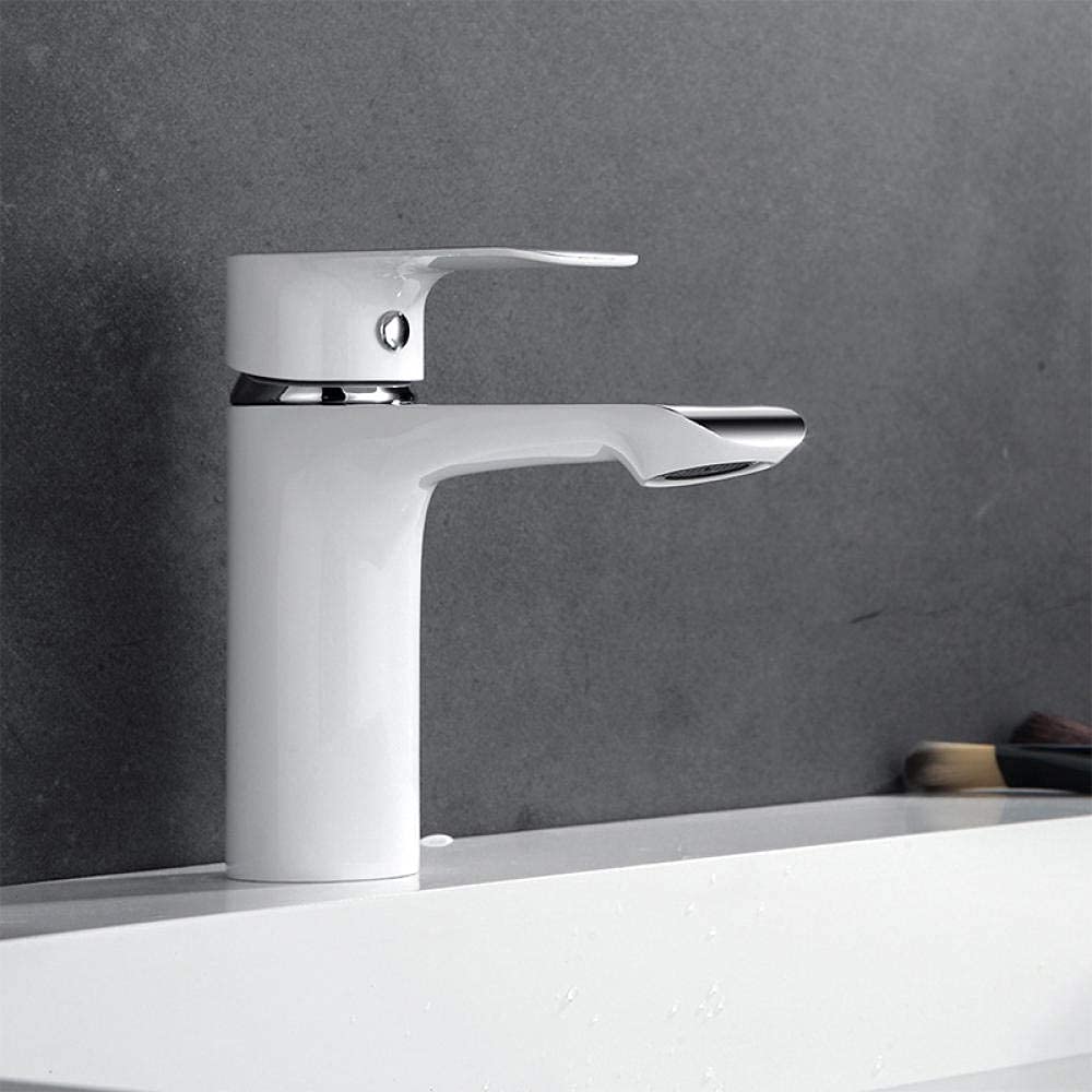 Robinet d'évier mitigeur eau chaude froide laiton plaqué pour lavabo salle de bains A577