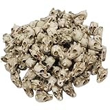 Hotainoys 20 Piezas Mini Calaveras, Figuras de Calaveras de Cabeza de Animal de Resina en Miniatura para Manualidades, decoración de micropaisaje de Halloween y Navidad para Manualidades