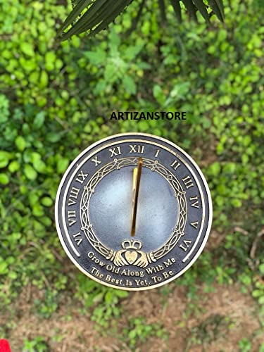 Artizanstore Brass Sundial Grow Old With Me #TOP5