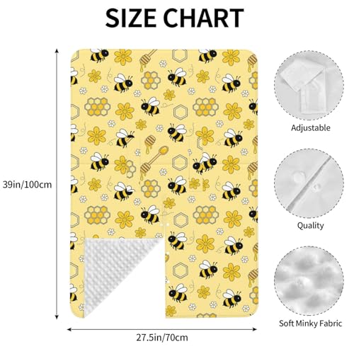 Image of Bee Baby Car Seat Canopy Cover Multi Use Nursing Cover for Mom Nursing Covers Newborn Bee Shower Gift