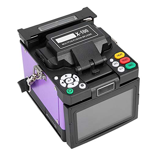 Empalmadora de fusión de fibra, máquina de empalme de soldadura óptica automática...