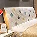 LZTET TêTe De Lit Doux Loisirs Coussins De Dossier Coussinets De Protection De TêTe Lit avec Housse Amovible Et Lavable Housse De TêTe De Lit Coussin Compensé pour La Lecture,Meter-100cm