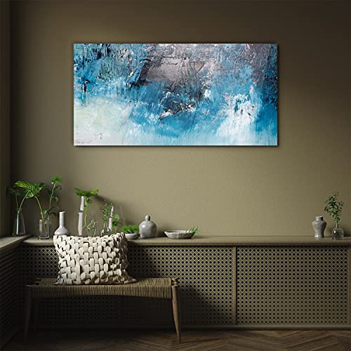 Décoration murale tableau en verre acrylique 100x50cm abstrait