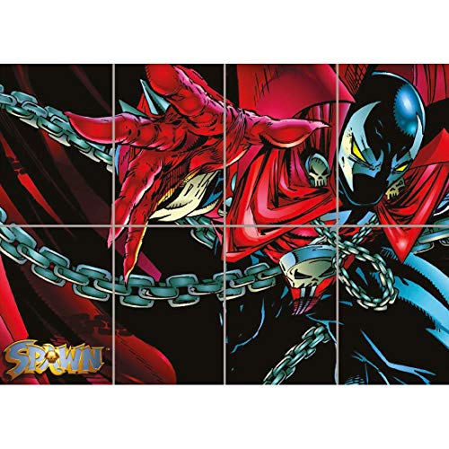 Doppelganger33 LTD Spawn Comic Book Super Hero Villain Huge Unique Wall Art Multi Panel d'affiche 47x33 Pouces Cover