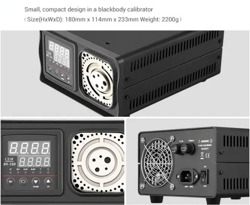 Bench Portable IR Temperature Calibrator CEM BX-150 Infrared Calibration, Portable Dry-Well Temperature Calibrator, 92 to 572F(BX-150)